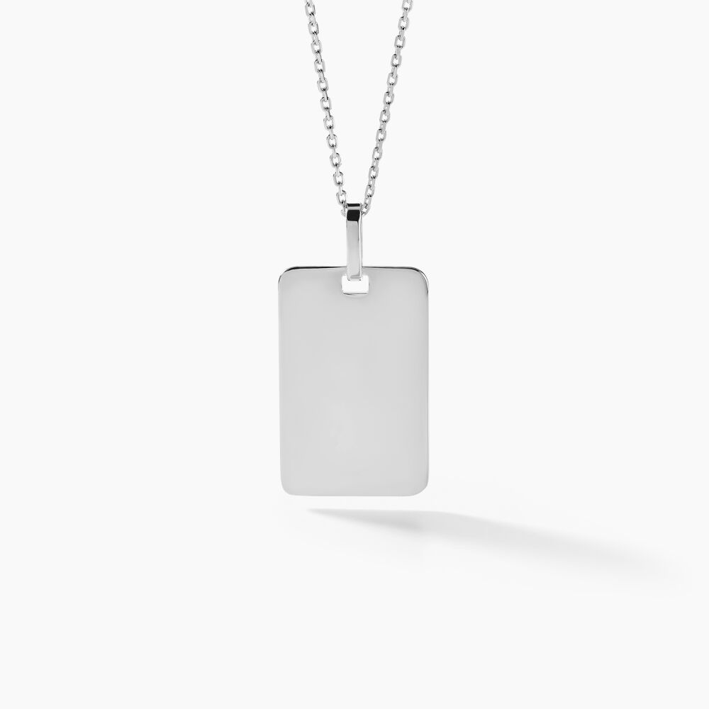 Pendentif Leyel Argent Blanc - Bijoux personnalisés Famille | Marc Orian