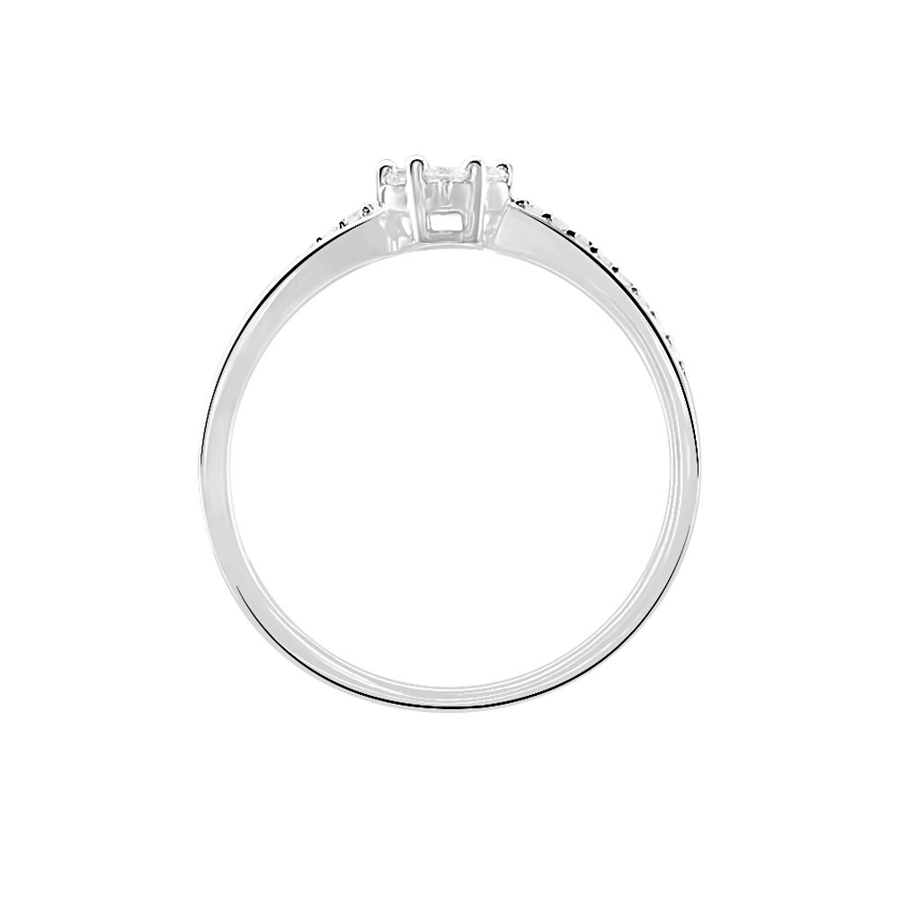 Bague Kuta Or Blanc Diamant - Bagues fian&ccedil;ailles Femme | Marc Orian