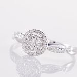 Bague Or Blanc Vesunna Diamants - Parures de mariage Femme | Marc Orian