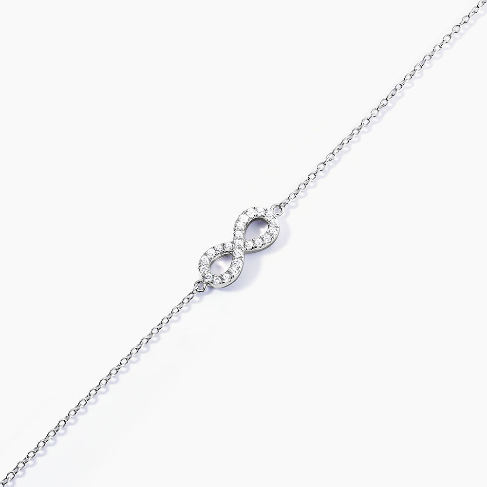 Bracelet Lou Argent Blanc Oxyde De Zirconium - Bracelets chaînes Femme | Marc Orian