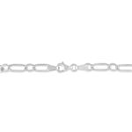 Bracelet Ophelio Maille Alternee 1/1 Or Blanc - Bracelets mailles Femme | Marc Orian