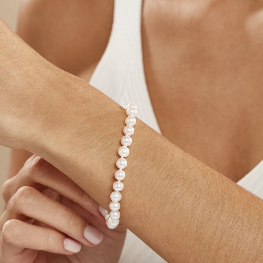 Bracelet Merrane Or Jaune Perle De Culture - Bracelets chaînes Femme | Marc Orian