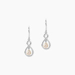 Boucles D'oreilles Pendantes Walae Argent Blanc Perle De Culture - Pendantes Femme | Marc Orian