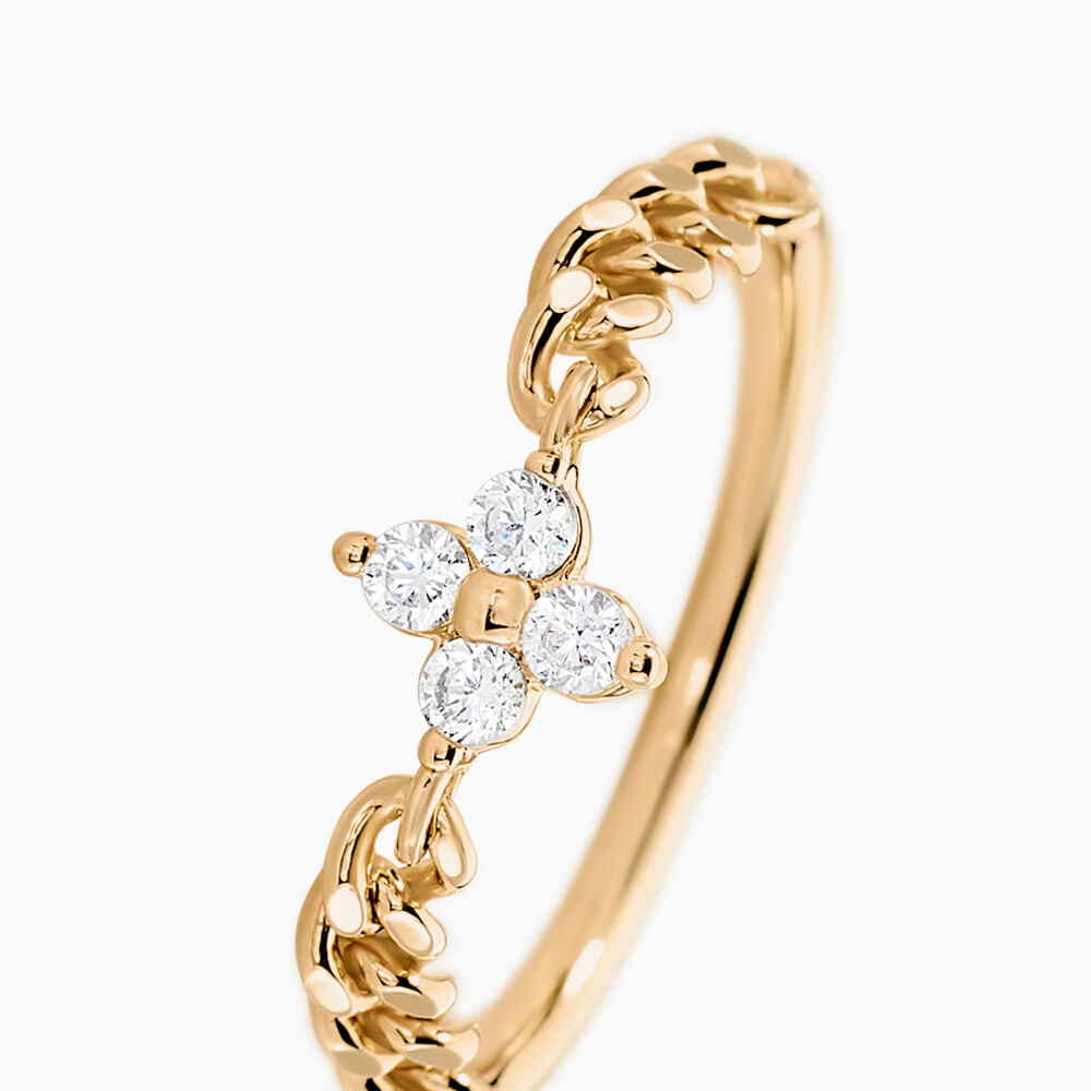 Bague Serenity Plaque Or Jaune Oxyde De Zirconium - Bijoux fantaisie Femme | Marc Orian