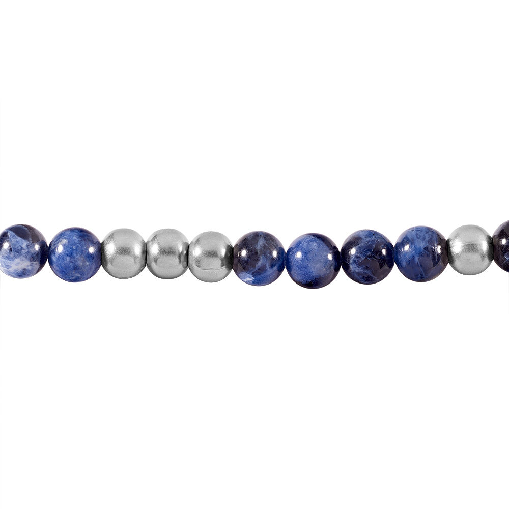 Bracelet Adonis Acier Blanc Pierre De Synthese - Bracelets chaînes Homme | Marc Orian