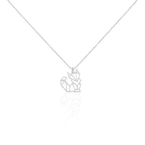 Collier Origami Argent Blanc - Colliers Femme | Marc Orian