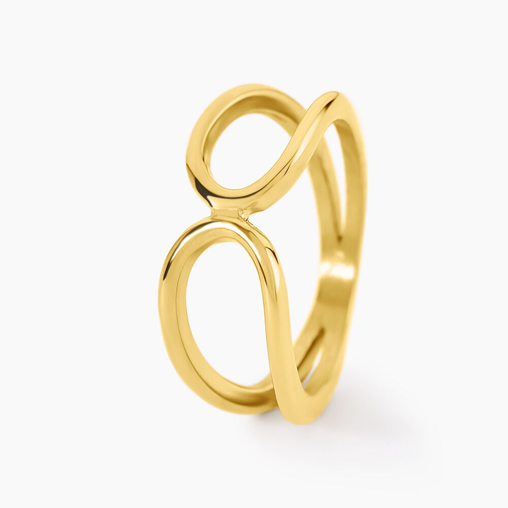 Bague Claudette Acier Jaune - Bijoux fantaisie Femme | Marc Orian