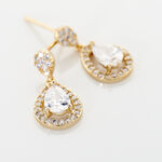 Boucles D'oreilles Pendantes Brigita Plaqu&eacute; Or Jaune Oxyde - Pendantes Femme | Marc Orian