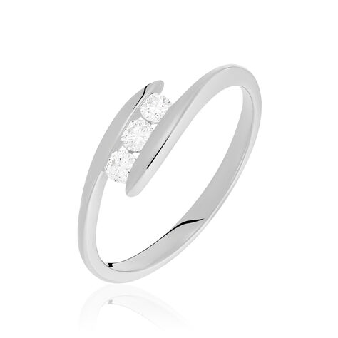 Bague Loresa Or Blanc Diamant - Bagues fiançailles Femme | Marc Orian