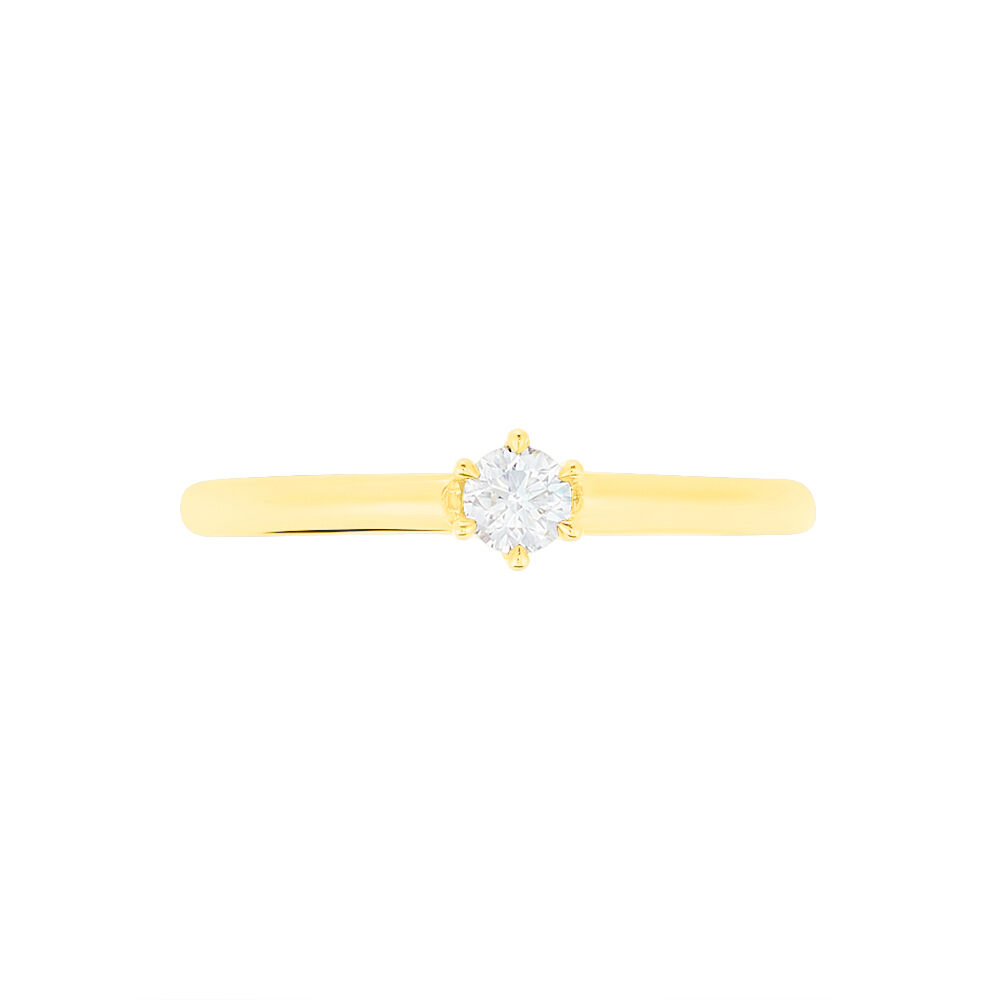 Bague Solitaire Shannel Or Jaune Diamant - Solitaires Femme | Marc Orian