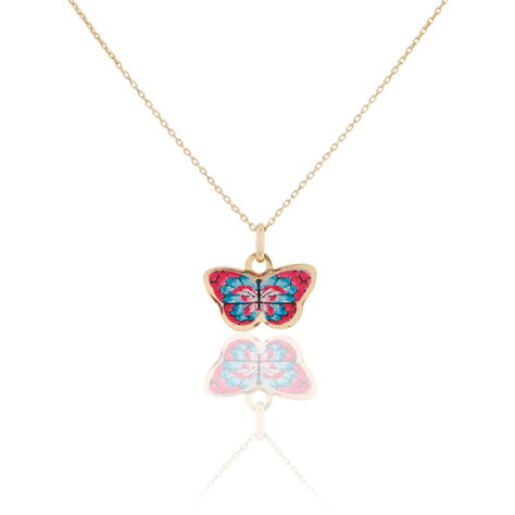 Collier Sulivia Papillon Or Jaune - Colliers avec pierres Enfant | Marc Orian