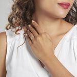 Alliance Caroline Sablee Demi Jonc Classique Or Blanc - Alliances duo Unisex | Marc Orian