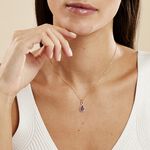 Collier Passion Or Jaune Amethyste Et Oxyde De Zirconium - Colliers avec pierres Femme | Marc Orian