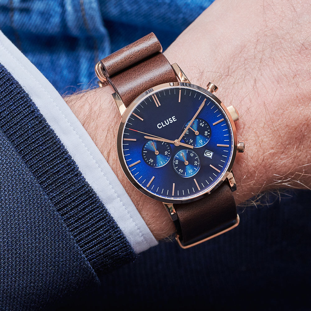 Montre Cluse Aravis Bleu - Montres étanches Homme | Marc Orian