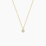 Collier Poem Argent Jaune Topaze Bleu Sky - Colliers avec pierres Femme | Marc Orian