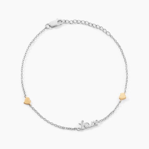 Bracelet Soana Or Jaune Argent Blanc Oxyde De Zirconium - Bracelets cha&icirc;nes Femme | Marc Orian