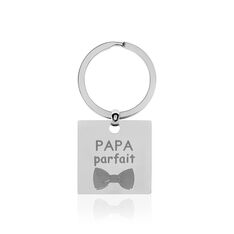 Porte Clefs Pandore Acier Gris - Bijoux Forme Homme | Marc Orian