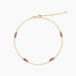 Cha&icirc;ne De Cheville Dimitar Or Jaune Calcedoine - Chaines de cheville Femme | Marc Orian