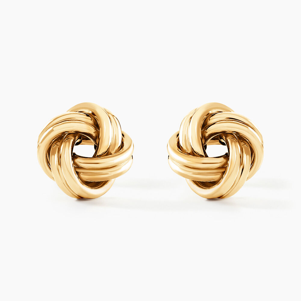 Boucles D'oreilles Puces Ilhame Nid Or Jaune - Puces Femme | Marc Orian