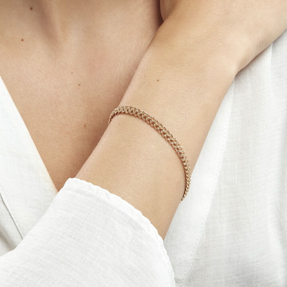 Bracelet Plaqué Or Jaune Macaria - Bracelets mailles Femme | Marc Orian