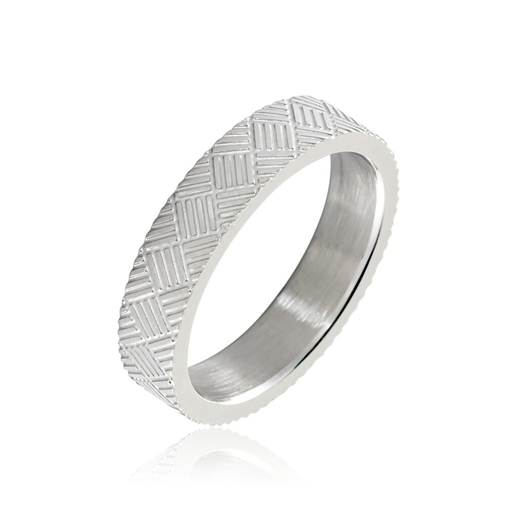 Bague Phebus Him Acier Blanc -  Homme | Marc Orian