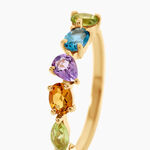 Bague Hortense Or Jaune Topaze P&eacute;ridot - Bagues pierres fines Femme | Marc Orian