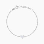 Bracelet Kelvyn Argent Blanc Oxyde De Zirconium - Bracelets fantaisie Femme | Marc Orian