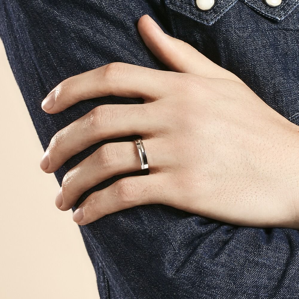 Alliance Kristofer Argent - Alliances classiques Homme | Marc Orian