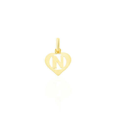 Pendentif Eudocie Coeur Lettre Or Jaune - Pendentifs Famille | Marc Orian