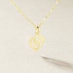 Pendentif Eudocie Coeur Lettre Or Jaune - Pendentifs Femme | Marc Orian