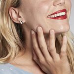 Boucles D'oreilles Puces Ouarida Argent Blanc Oxyde De Zirconium - Puces Femme | Marc Orian