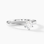Bague Solitaire Athena Or Blanc Diamant - Parures de mariage Femme | Marc Orian