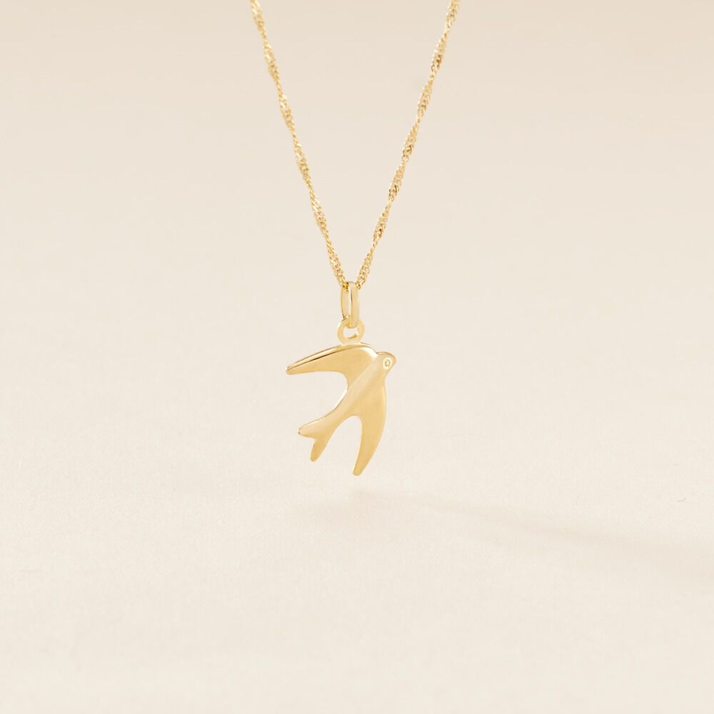 Pendentif Illide Hirondelle Or Jaune - Pendentifs Femme | Marc Orian
