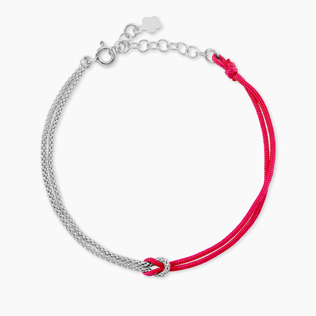 Bracelet Anicha Argent Blanc - Bracelets cordons Femme | Marc Orian