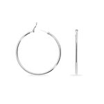 Cr&eacute;oles Carmeline Acier Blanc - Grosses cr&eacute;oles Femme | Marc Orian