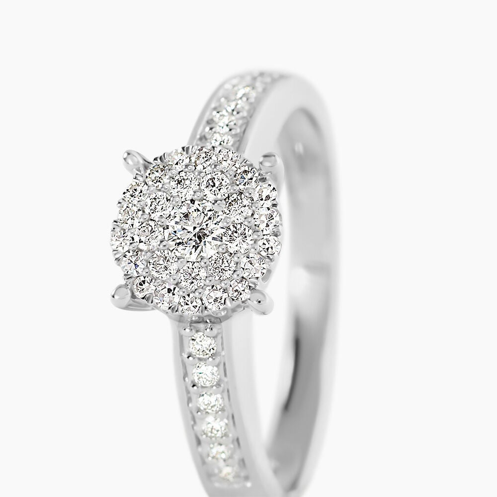 Bague Serena Or Blanc Diamant - Parures de mariage Femme | Marc Orian