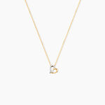 Collier Agnesese Or Bicolore Diamant - Colliers avec pierres Femme | Marc Orian