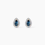 Boucles D'oreilles Puces Or Jaune Leroy Topaze - Puces Femme | Marc Orian