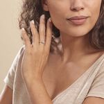 Bague Loriane Or Blanc Topaze Et Oxyde De Zirconium - Bagues pierres fines Femme | Marc Orian