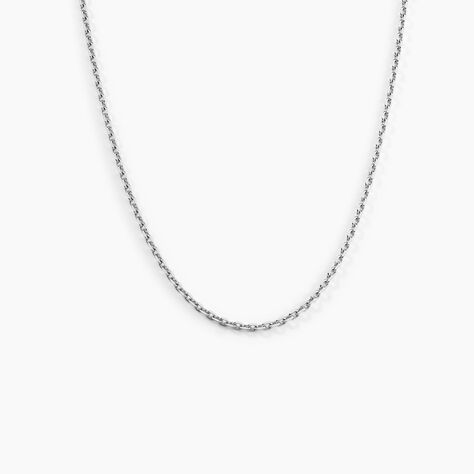 Cha&icirc;ne Claudine Maille For&ccedil;at Argent Blanc - Colliers fantaisie Unisex | Marc Orian