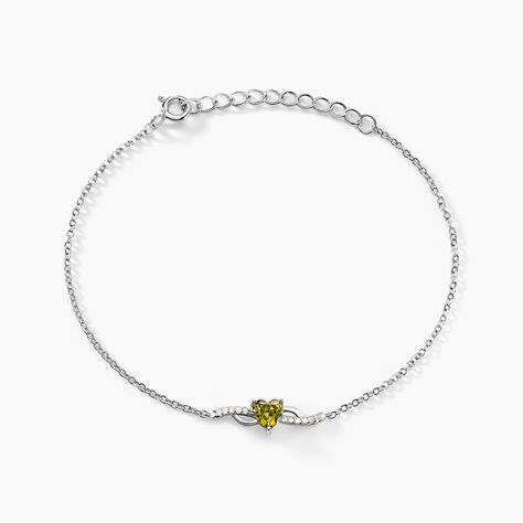 Bracelet Avalon Argent Blanc Oxyde De Zirconium - Bracelets chaînes Femme | Marc Orian