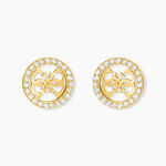 Boucles D'Oreilles Puces Guess Studs Party Acier Jaune Oxyde De Zirconium - Puces Femme | Marc Orian