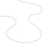 Cha&icirc;ne Igoa Maille For&ccedil;at Diamantee Or Blanc - Chaines Famille | Marc Orian