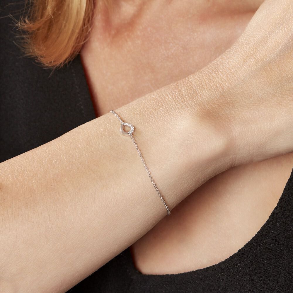 Bracelet Argent Tancelin Oxydes De Zirconium - Bracelets chaînes Femme | Marc Orian