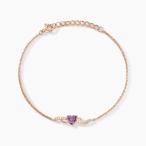 Bracelet Argent Rose Avalon Oxyde De Zirconium - Bracelets chaînes Femme | Marc Orian