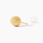 Boucles D'oreilles Puces Fidelia Boule Sablee Or Jaune - Puces Femme | Marc Orian