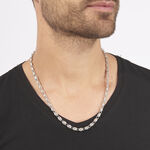 Collier Carrus Maille Grain De Cafe Argent Blanc - Chaines Homme | Marc Orian