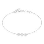 Bracelet Nissa Argent Blanc - Bracelets fantaisie Femme | Marc Orian