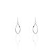 Boucles D'oreilles Pendantes Twisty Argent Blanc - Pendantes Femme | Marc Orian