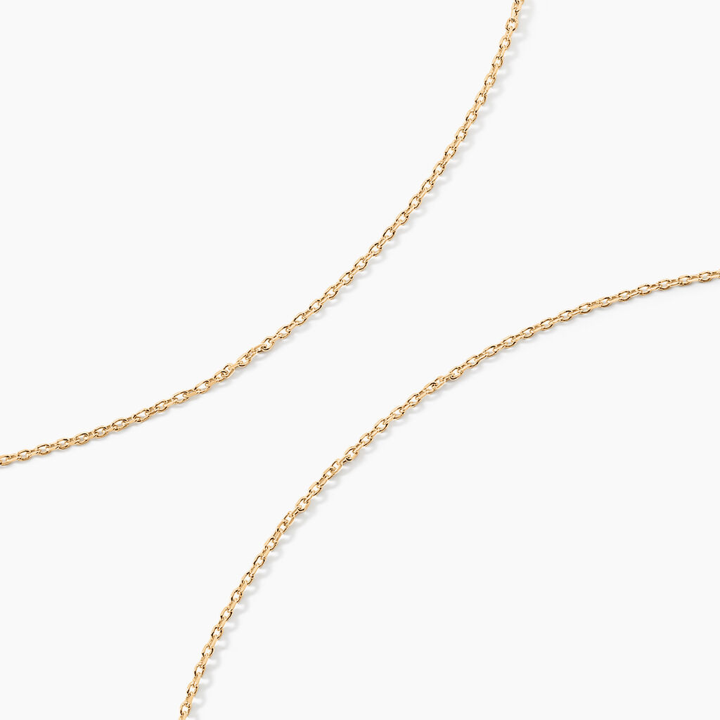 Chaîne Igoa Maille Forçat Diamantee Or Jaune - Chaines Femme | Marc Orian